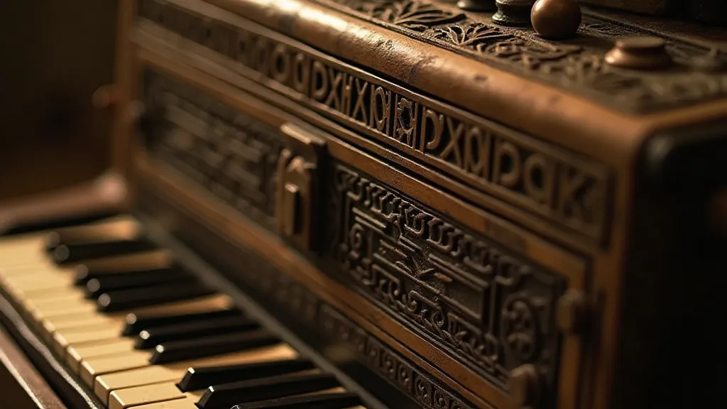 Antique accordion bellows