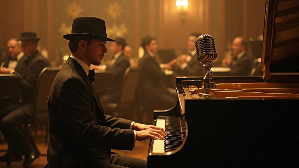 1920s ballroom orchestra performance