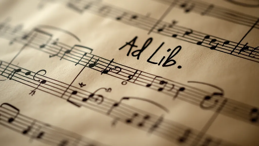 Sheet music page with handwritten cadenza