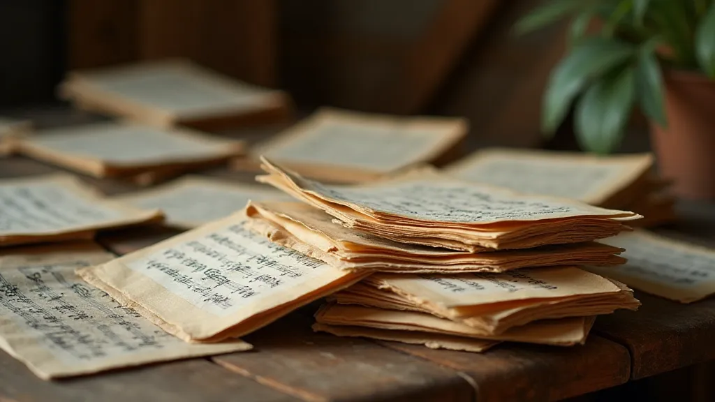 A pile of vintage sheet music