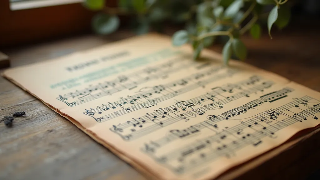 Vintage sheet music collection