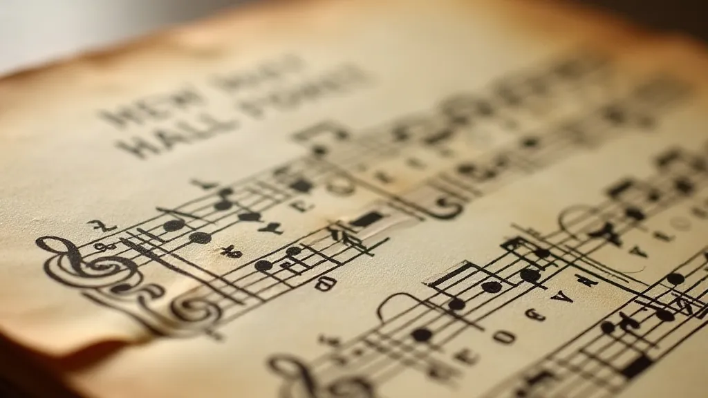 Detailed view of vintage single sheet