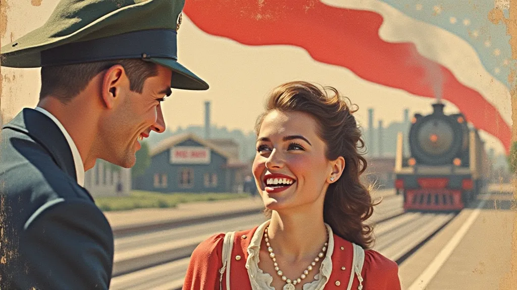 Vintage sheet music cover from the WWII era.